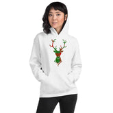 Happy Christmas Buck Deer Plaid Unisex Hoodie, Hoodies, $ 41.24, A Moment Of Now™